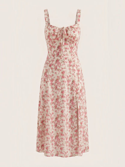 Women's Midi Summer Dress with Relaxed Fit