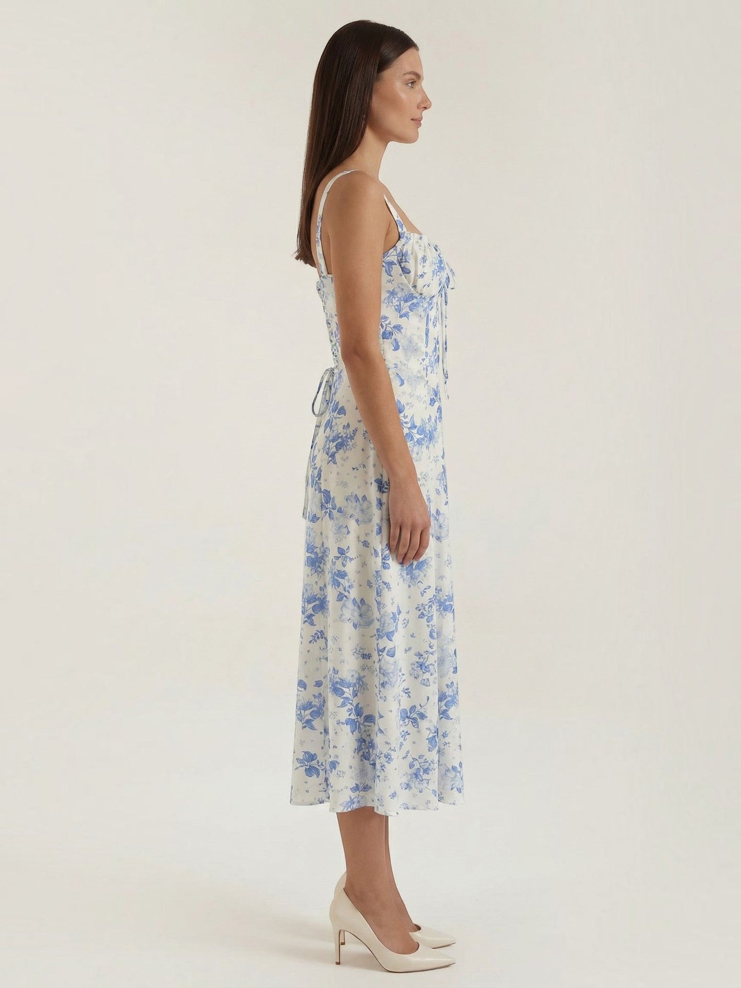 Women's Midi Summer Dress with Relaxed Fit