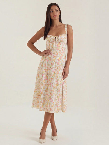 Women's Midi Summer Dress with Soft Drape