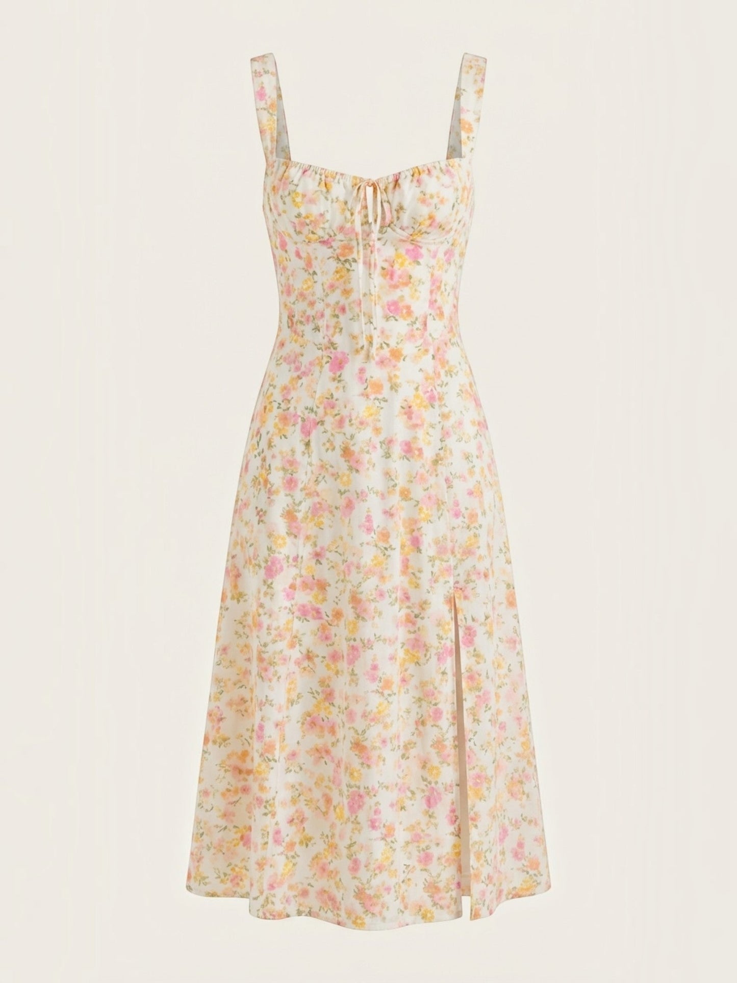 Women's Midi Summer Dress with Soft Drape