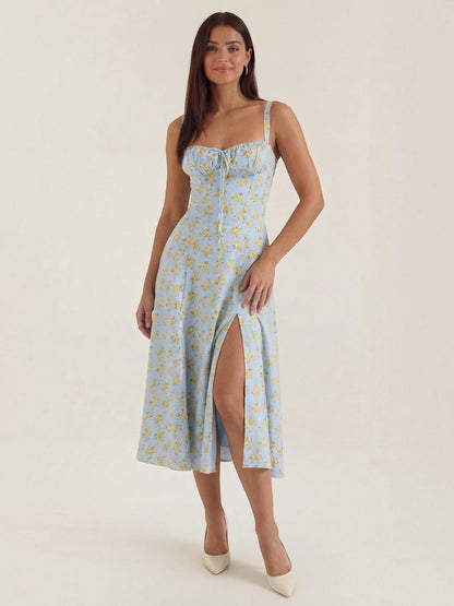 Women's Midi Summer Dress with Soft Drape