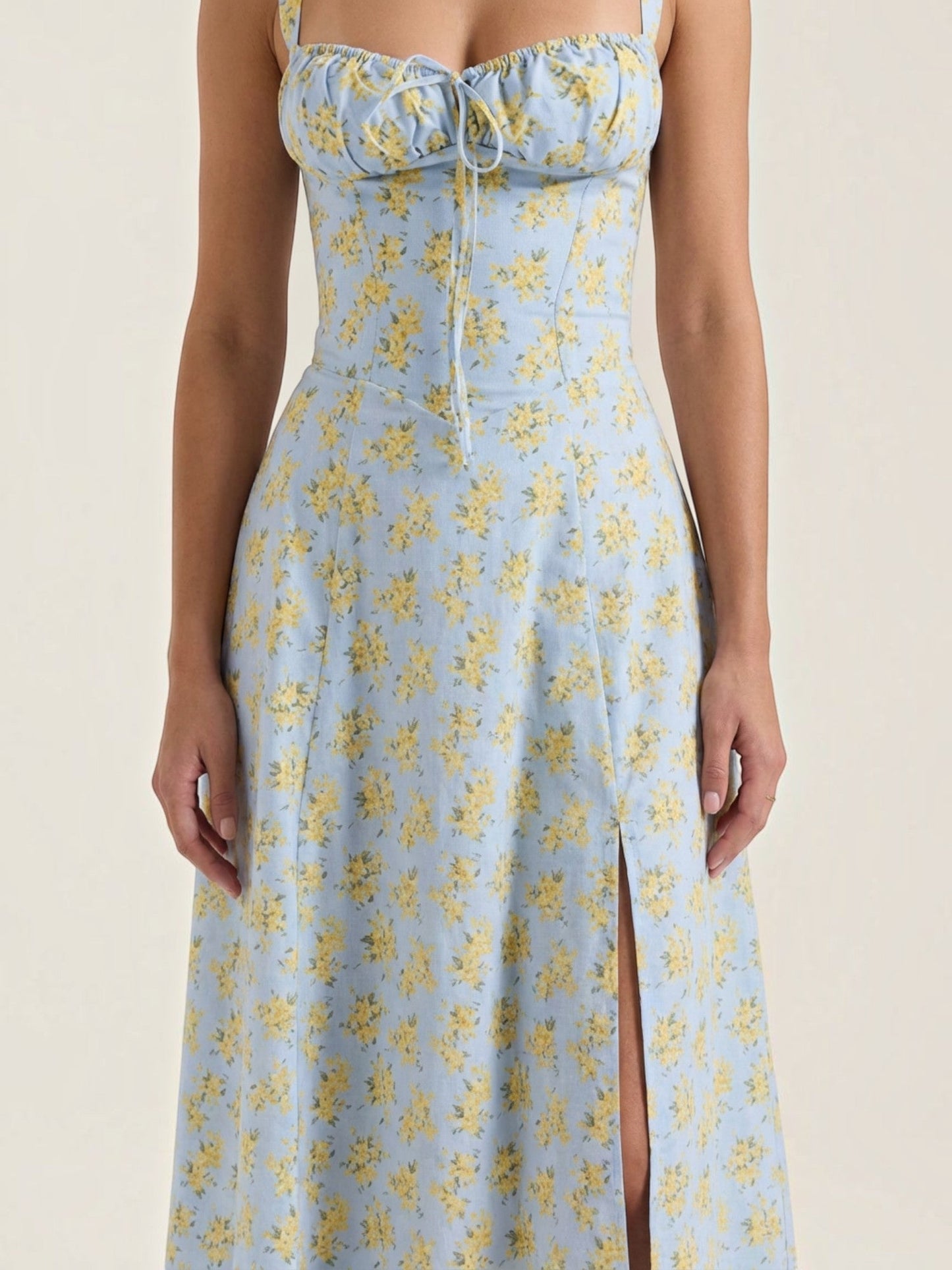 Women's Midi Summer Dress with Soft Drape