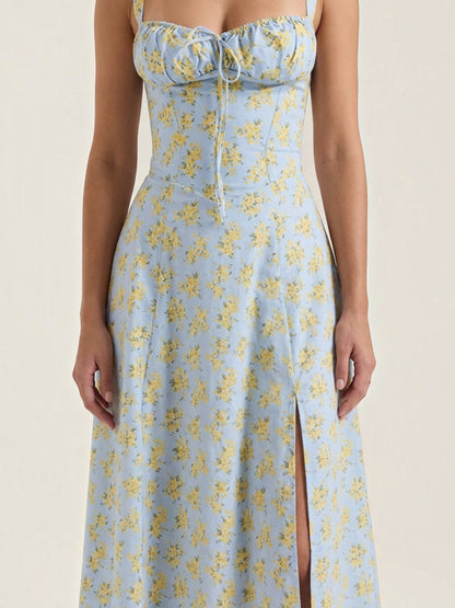 Women's Midi Summer Dress with Soft Drape