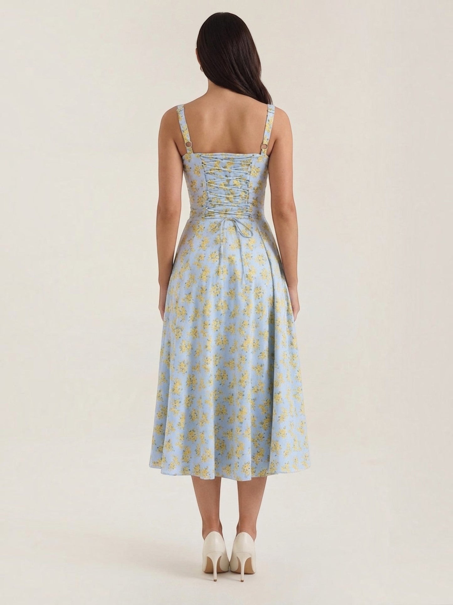 Women's Midi Summer Dress with Soft Drape