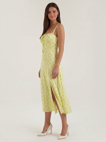Women's Midi Summer Dress with Soft Drape