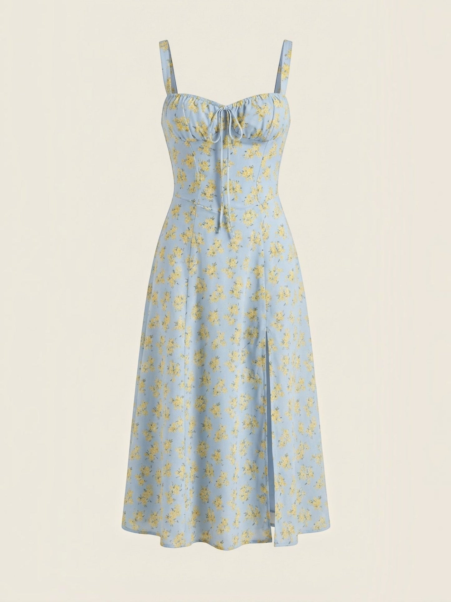 Women's Midi Summer Dress with Soft Drape