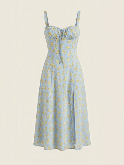 Women's Midi Summer Dress with Soft Drape