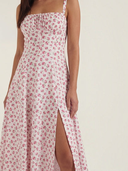 Women's Midi Summer Dress with Soft Drape