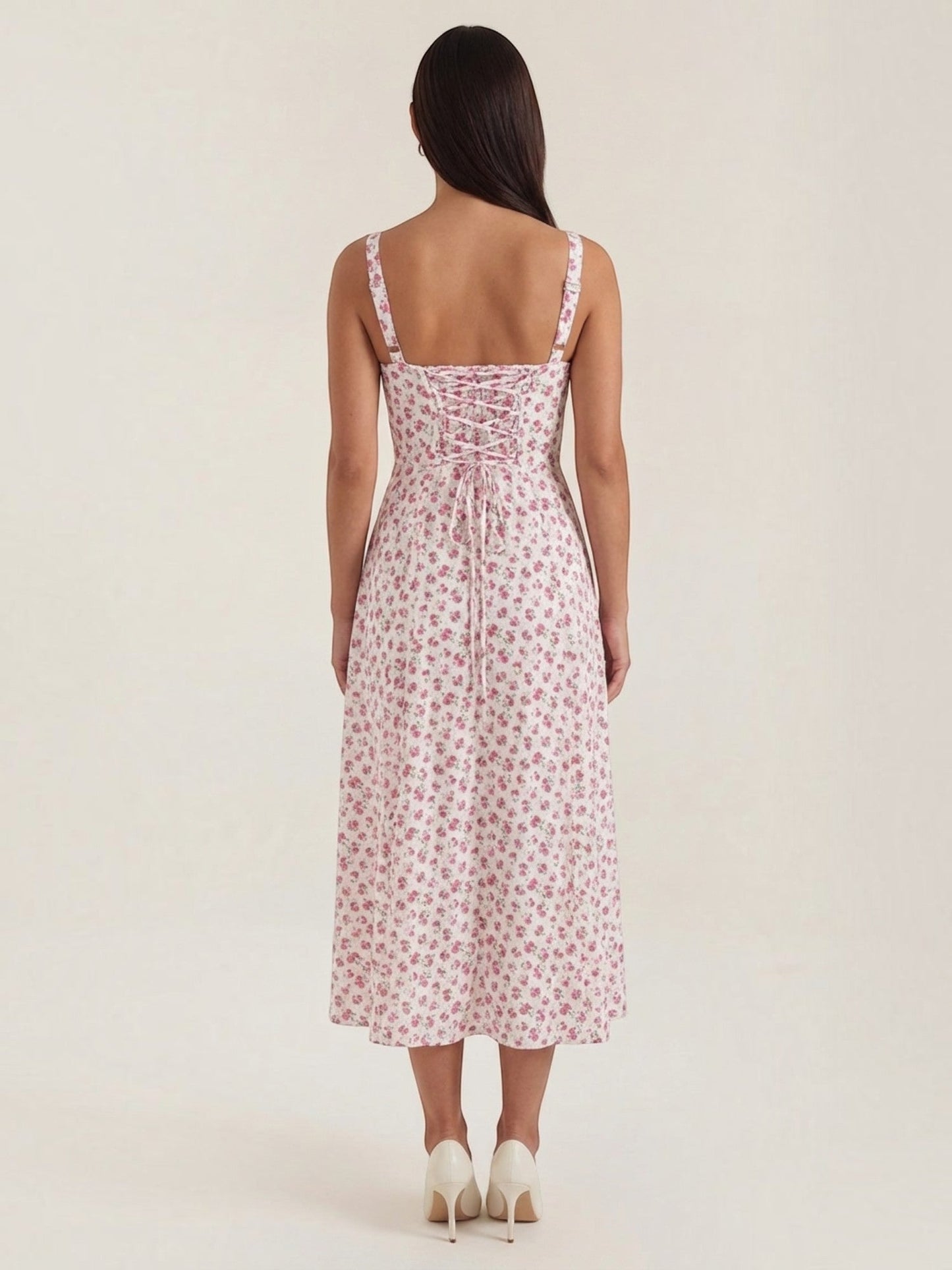 Women's Midi Summer Dress with Soft Drape