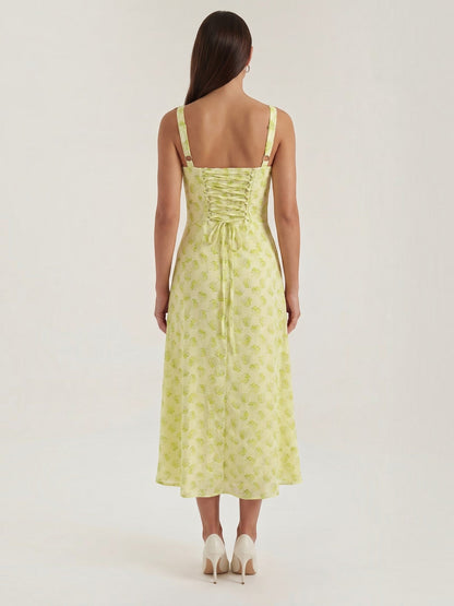 Women's Midi Summer Dress with Soft Drape