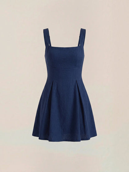 Women's Mini Dress with Fitted Bodice