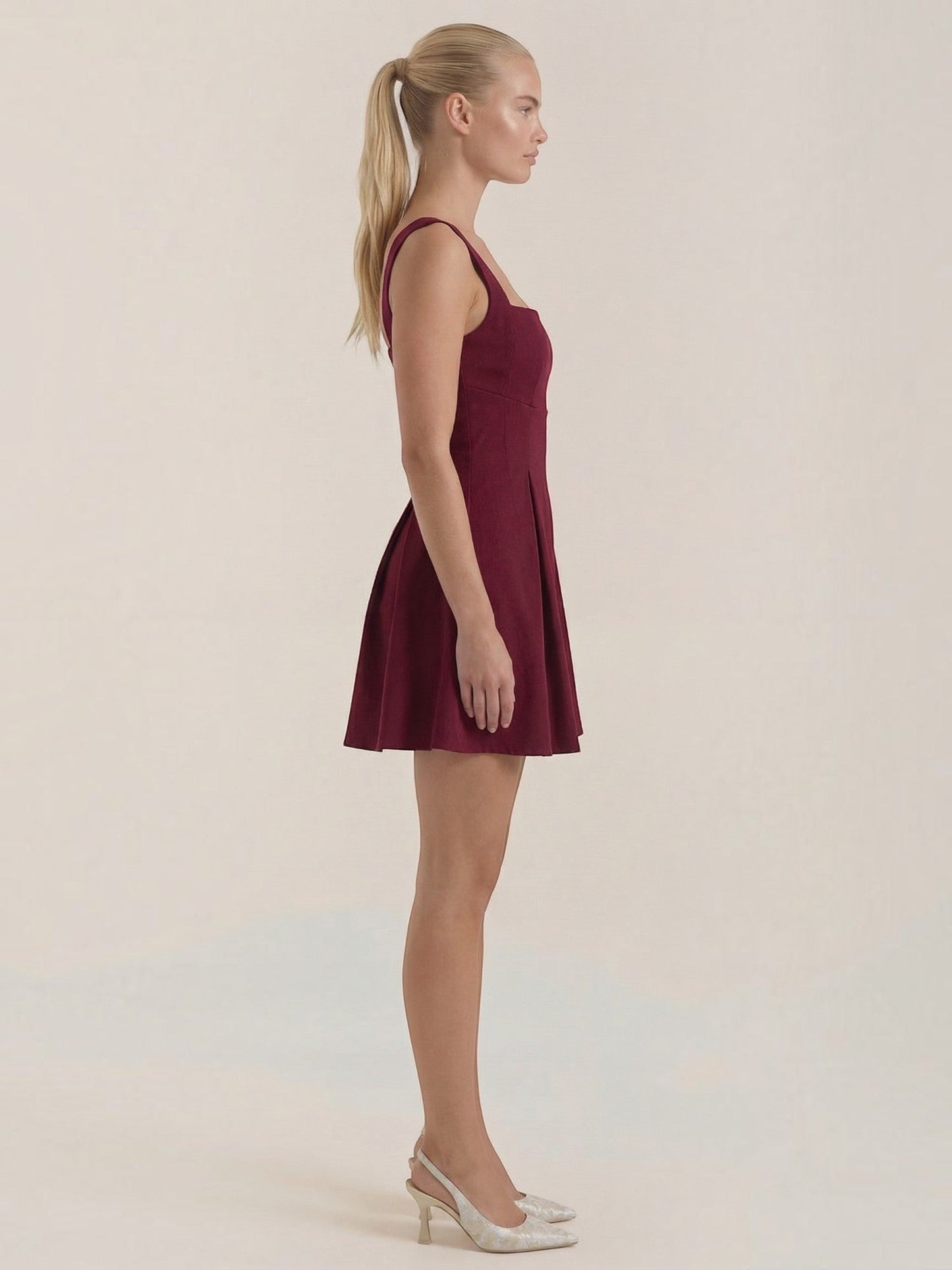 Women's Mini Dress with Fitted Bodice