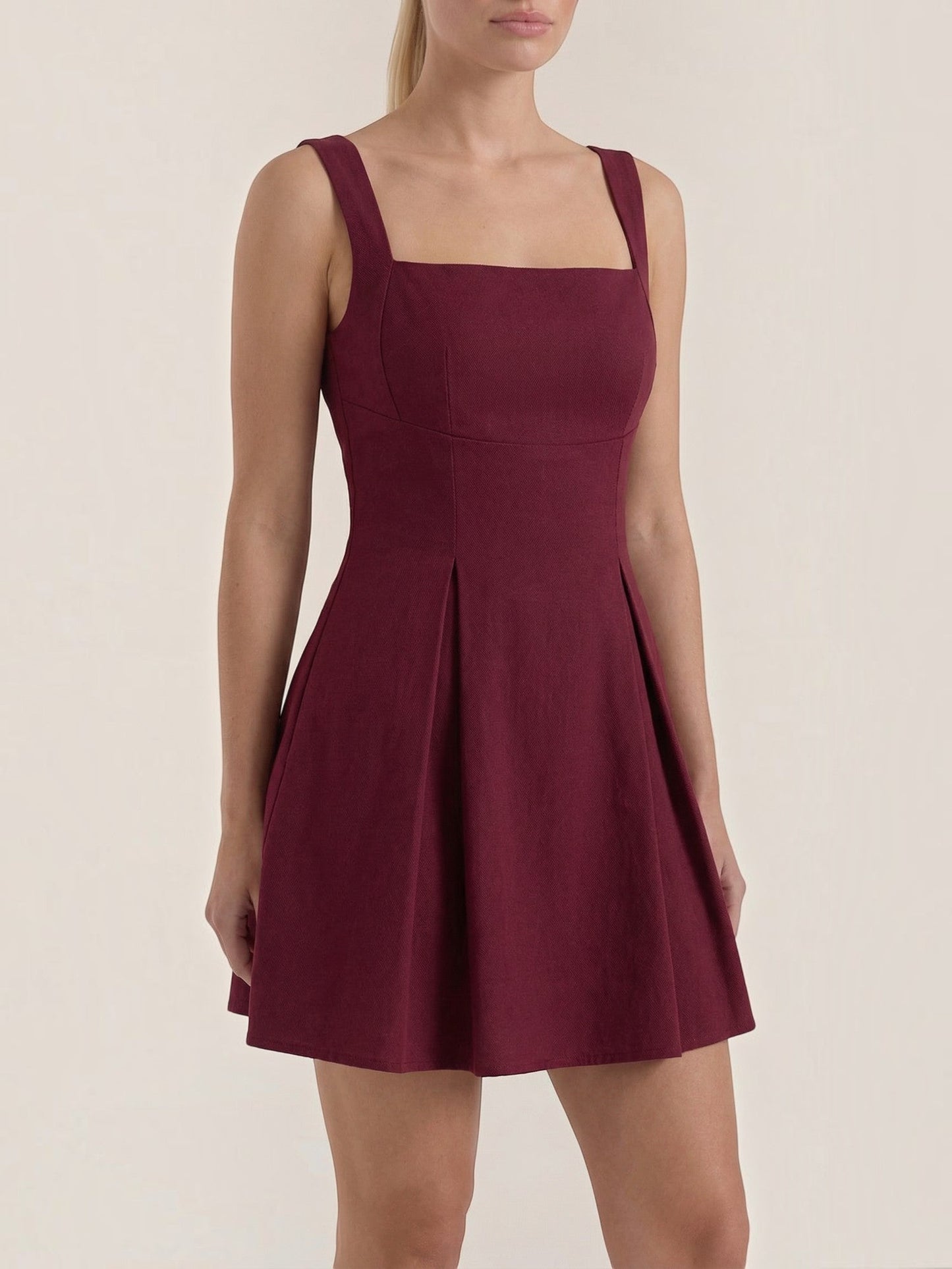 Women's Mini Dress with Fitted Bodice