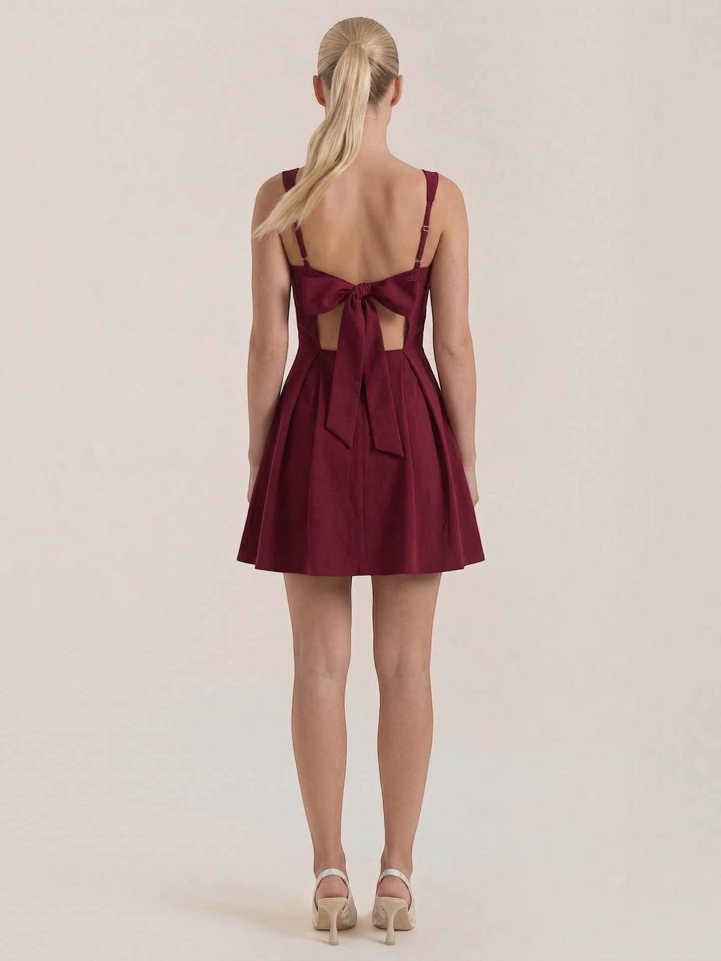 Women's Mini Dress with Fitted Bodice