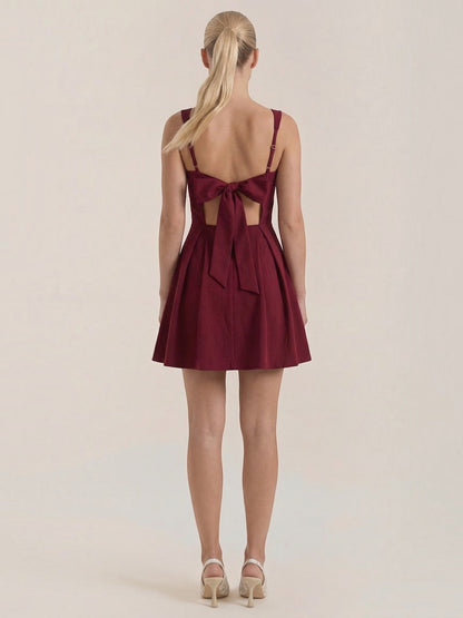 Women's Mini Dress with Fitted Bodice