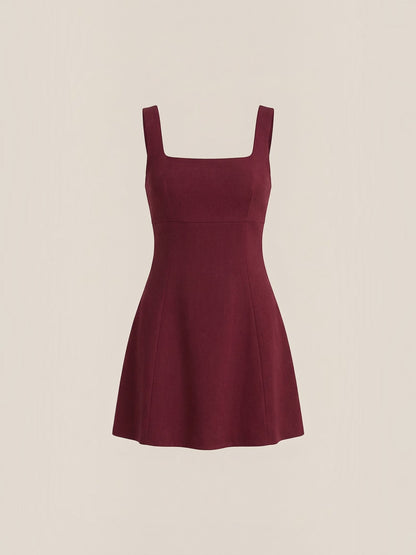 Women's Mini Dress with Fitted Bodice