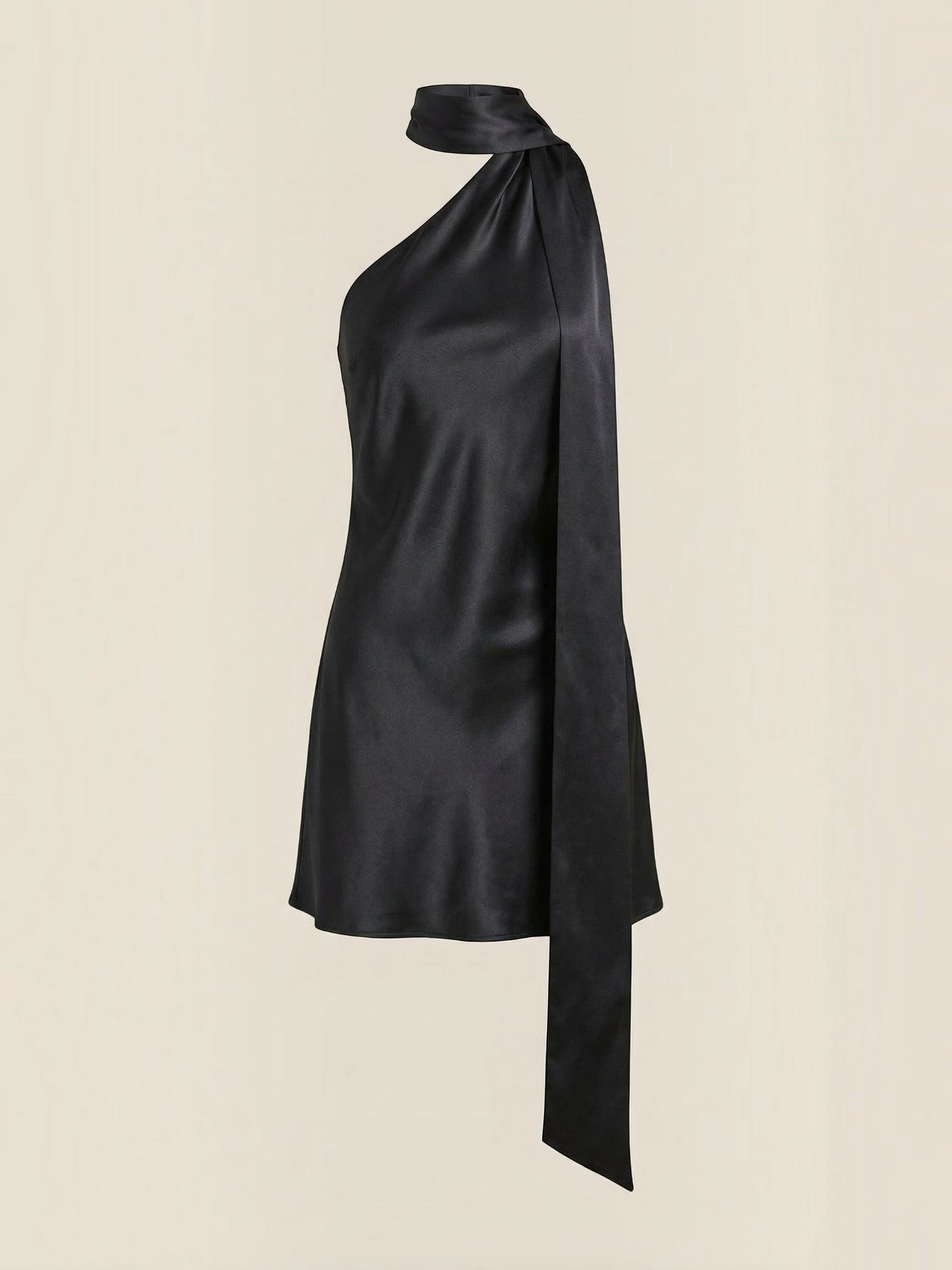 Women's Mini Dress with Halter Neckline