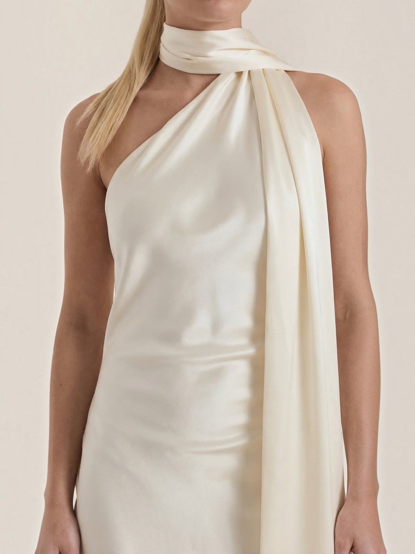 Women's Mini Dress with Halter Neckline