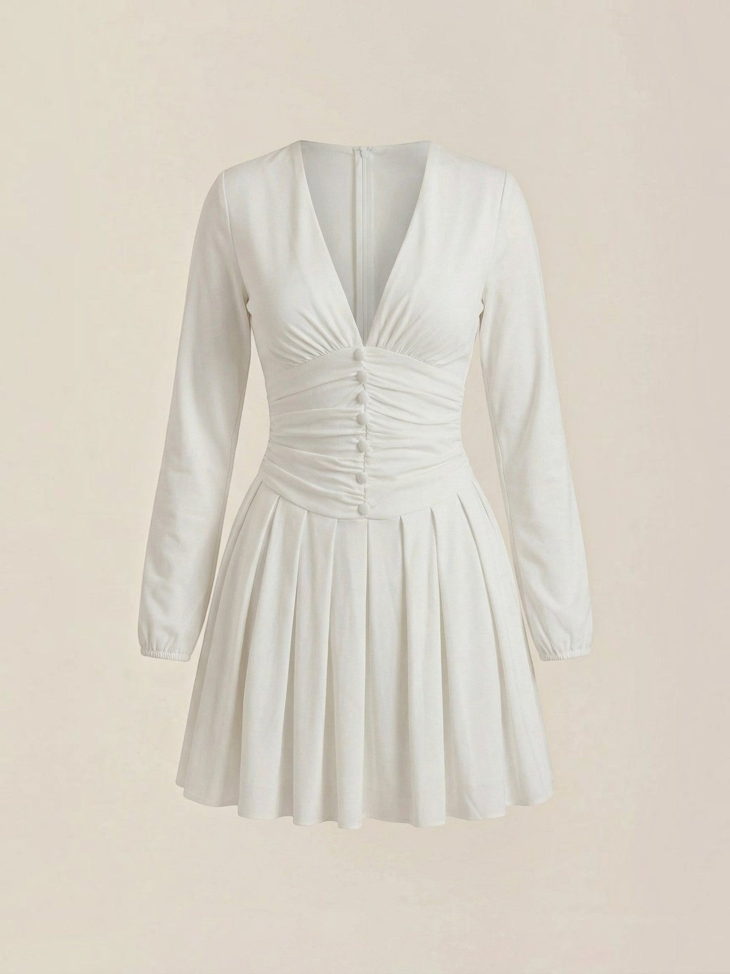 Women's Mini Dress with V Neckline
