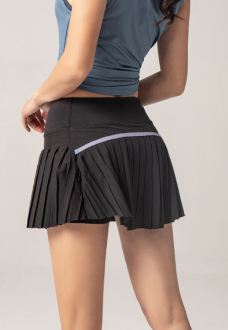 Women's Pleated Sports Skirt with Breathable Fabric