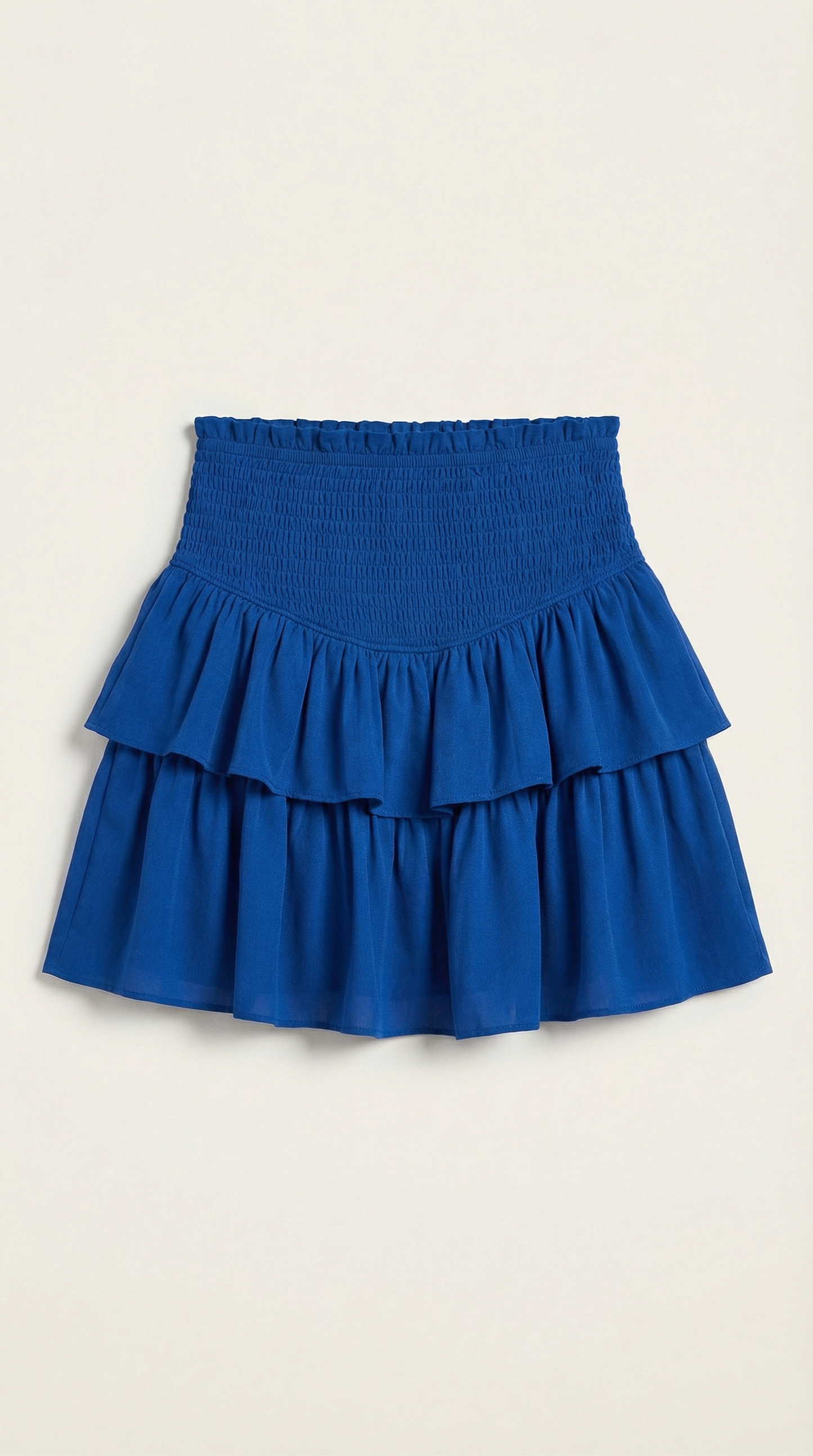 Women's Ruffle Mini Skirt with Layered Hem