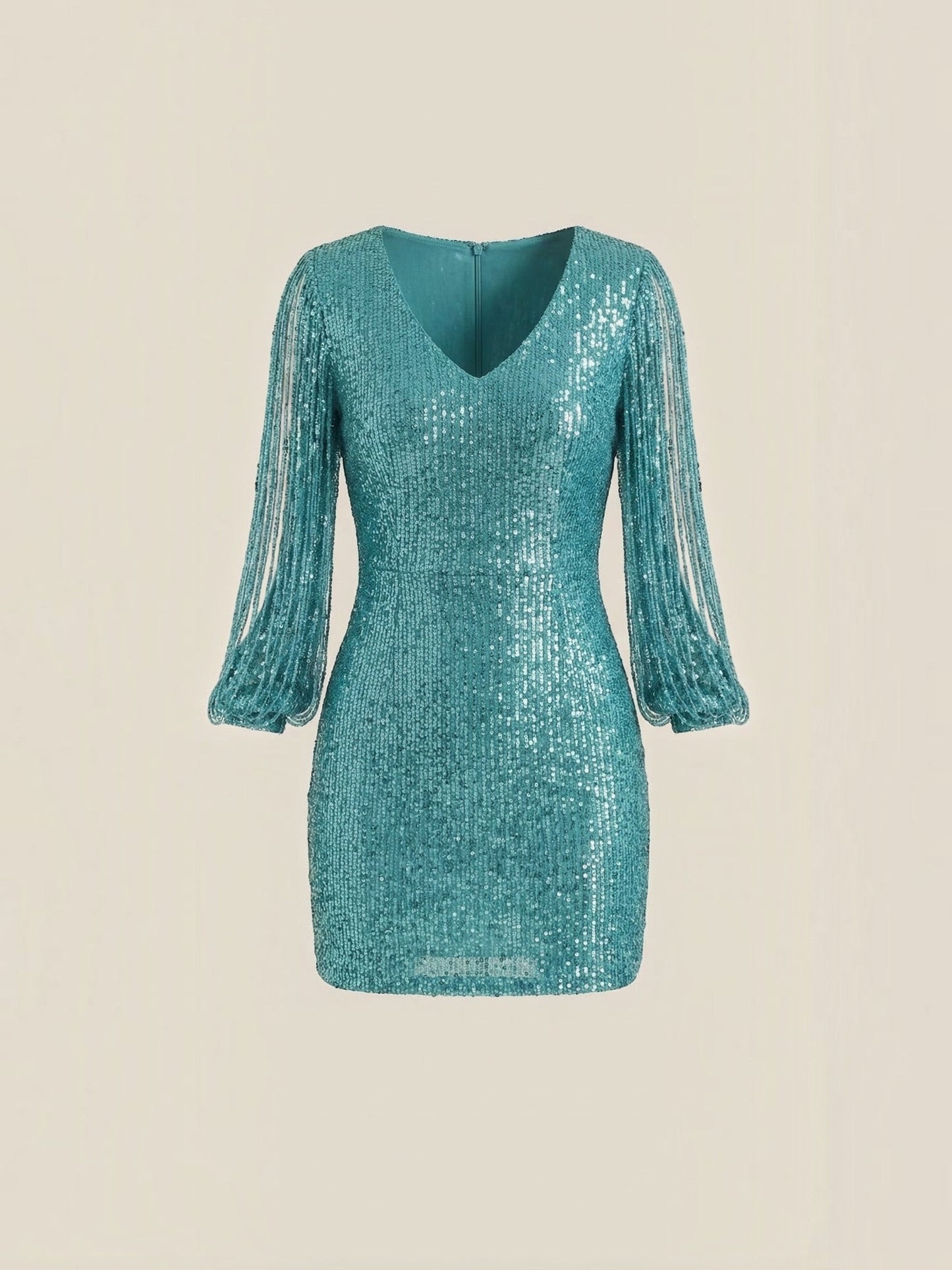 Women's Sequin Mini Dress with Fitted Silhouette