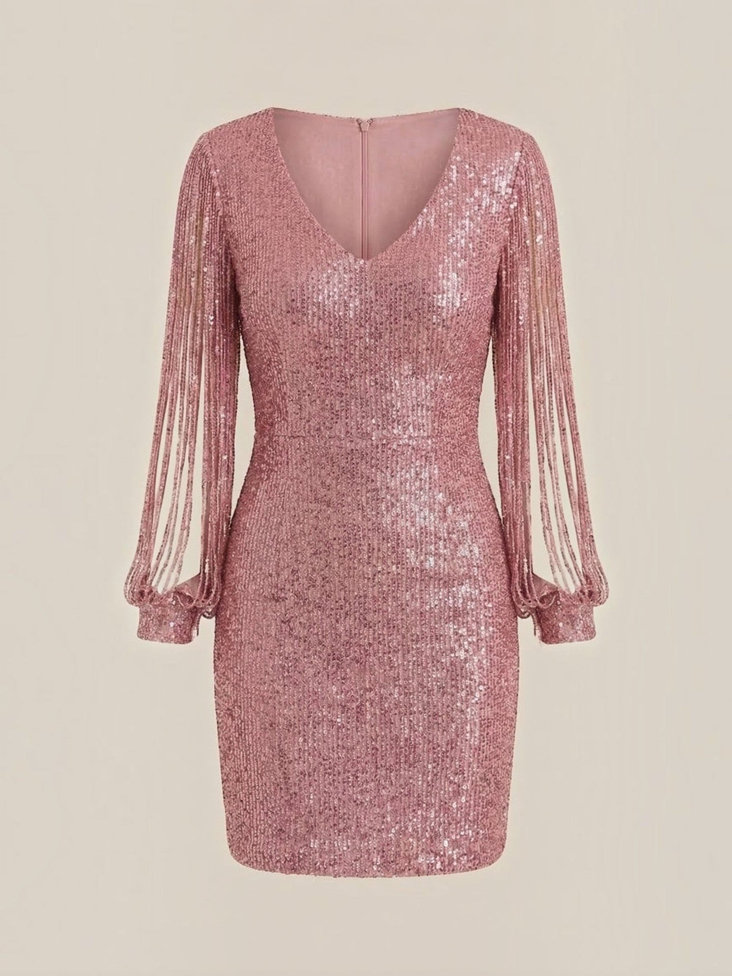 Women's Sequin Mini Dress with Fitted Silhouette