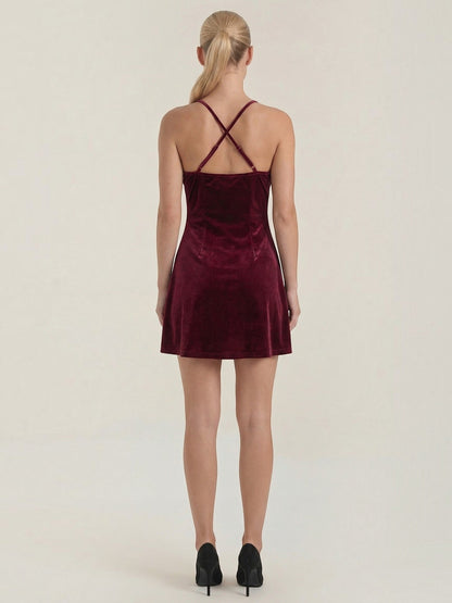 Women's Silky Soft Mini Dress with Fluid Drape