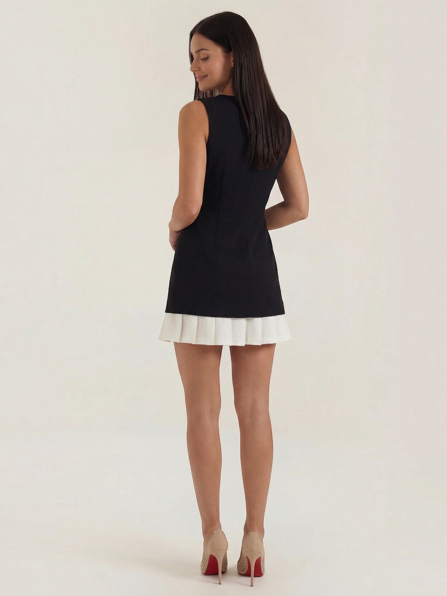 Women's Sleeveless A Line Mini Dress