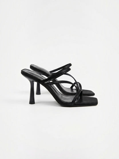 Women's Strappy Heel Sandals with Open Toe