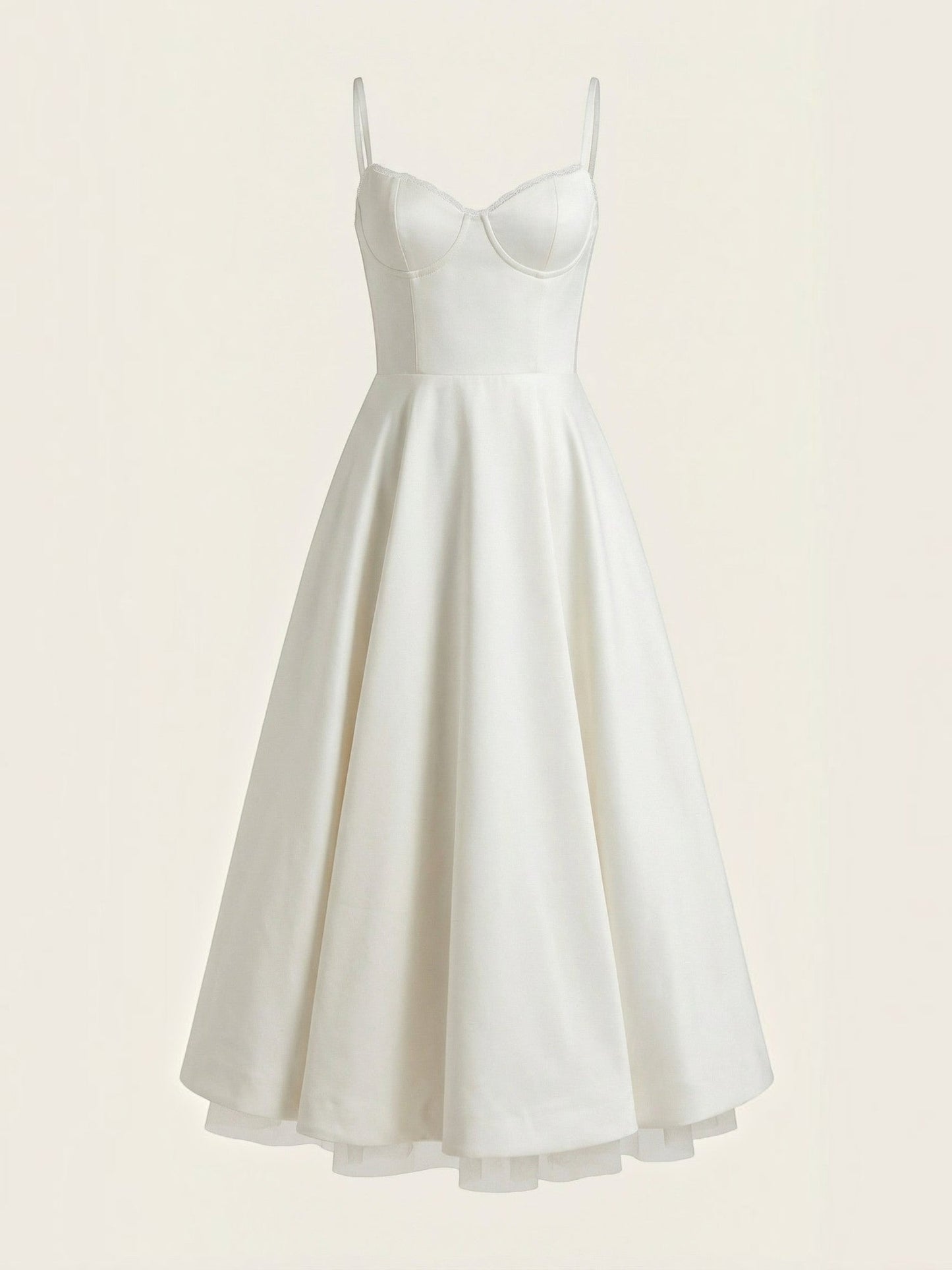 Women's Tulle Midi Dress with Layered Skirt