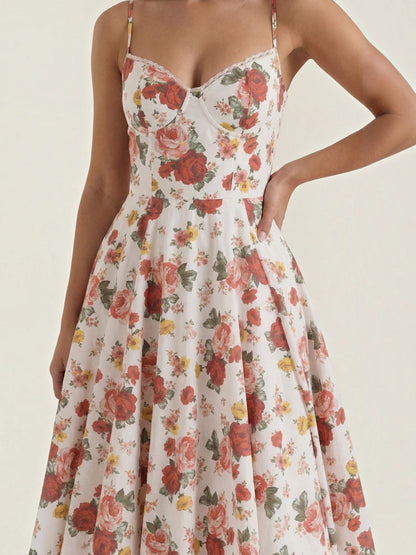 Women's Tulle Midi Dress with Layered Skirt