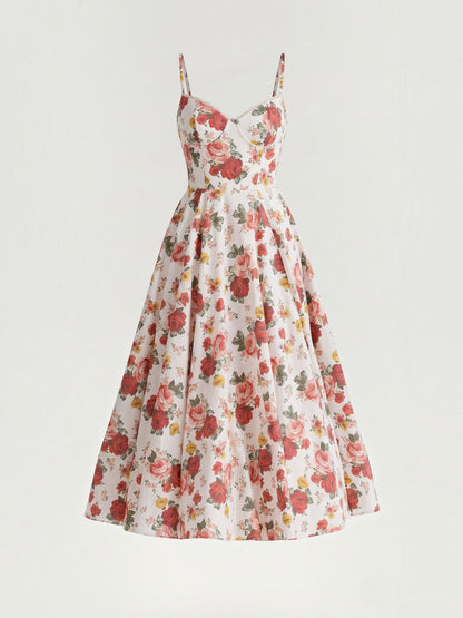 Women's Tulle Midi Dress with Layered Skirt