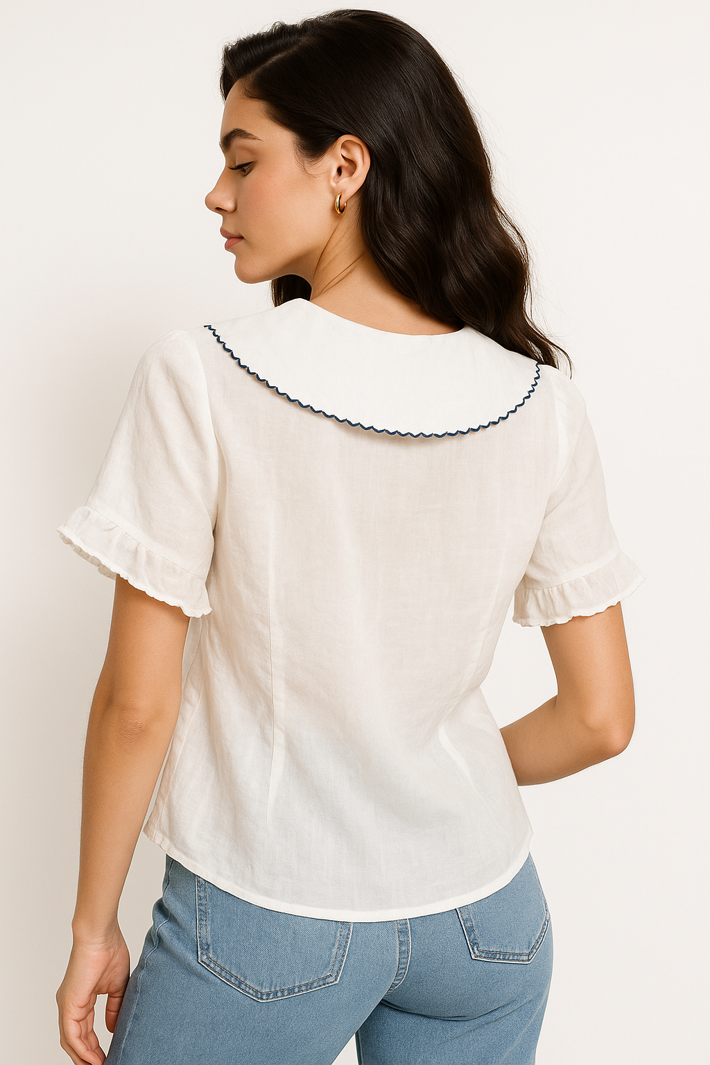 Women's Vintage Doll Collar Shirt