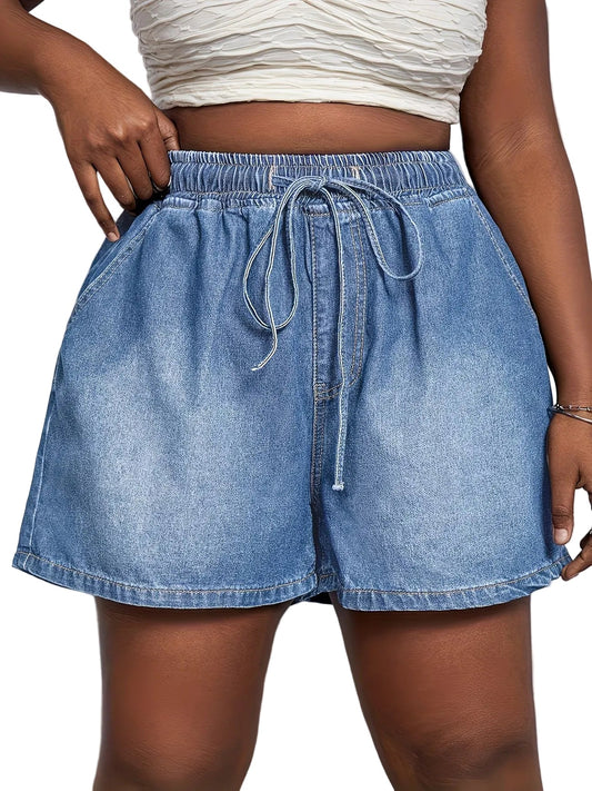 Women's High-Rise Smocked Waist Shorts